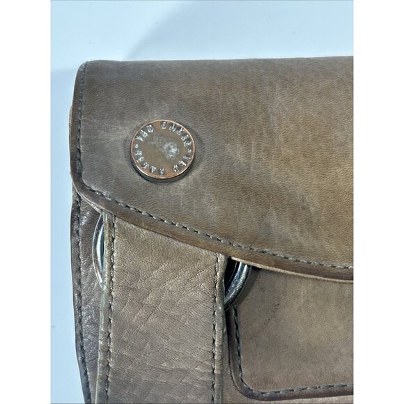 Ted Baker London Brown Trifold Wallet Wristlet Zip Coin - Picture 7 of 9